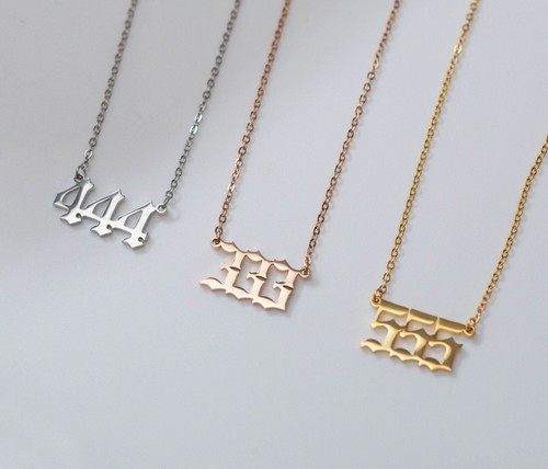 Angel Number Necklace Custom Jewelry 