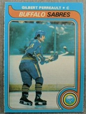 1979 80 OPC GILBERT PERREAULT  BUFFALO SABRES  HOF CAPTAIN  O PEE CHEE