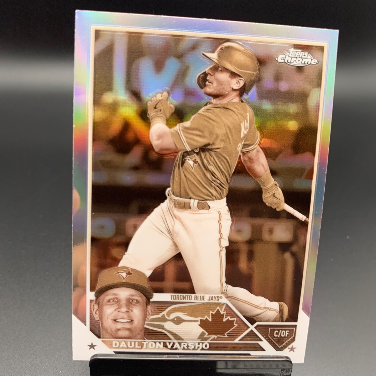 2023 Topps Chrome #33 Daulton Varsho Sepia Refractor Toronto