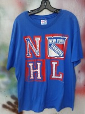 Vintage 90s retro Hanes New York Rangers Shirt XL stanley cup spell