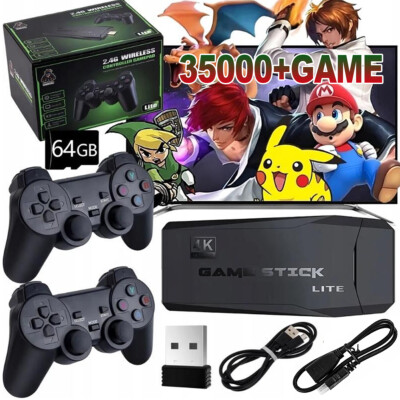 Neu 35000+ Retro Videospielkonsole 4K HD TV Spiel Stick Ink.2Wireless Controller