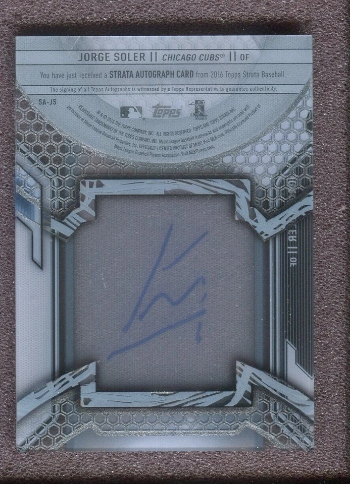 2016 Topps Strata Autographs #SAJS - Jorge Solet - Image 2 of 2