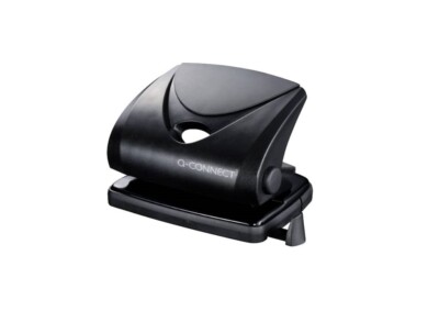 Q-Connect KF01234 Mittlerer Locher - 20 Blatt, schwarz
