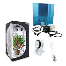 Kit Coltivazione Peperoncini 60×60 MH 250W Growbox Lampada Timer Indoor Rifletto