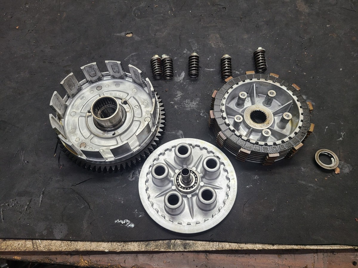 バスケット r 07 08 Kawasaki Ninja ZX6 ZX6R Outer Clutch Basket Hub & Plates