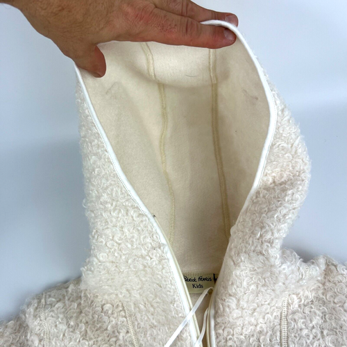 Patrick Francis Kids Cream Sheep Kids 1/4 Zip Hoodie Size 5 - 6 New With Tags - Picture 9 of 15