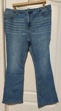 Terra  Sky Plus Size Bootcut Jeans with Pocket Flap Missing Button size 18W