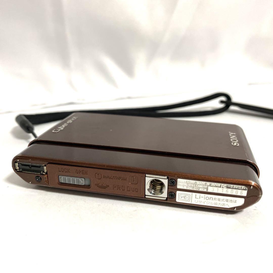 SONY DSC-T77 Digital Camera Brown Cyber Shot 4.0x Optical Zoom | eBay