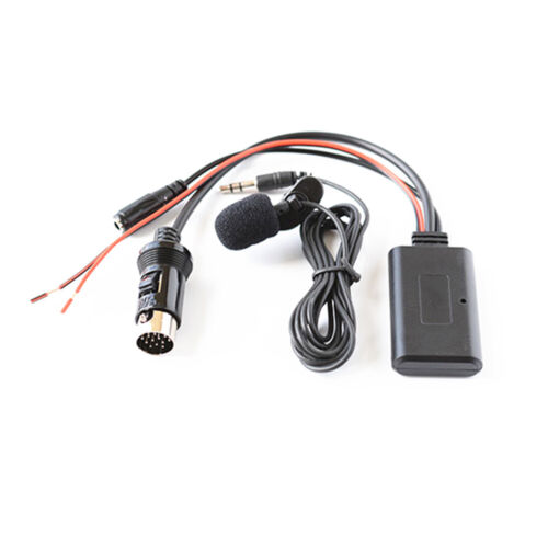 Car AUX Bluetooth Adapter Audio Microphone Cable For Kenwood 13-Pin CD Stereo C - Foto 1 di 10