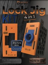 M3D Carpentry Latch Jig - EUROSPEC TLS5030SSS Heavy Sprug Tubular 35/44 mm Doors