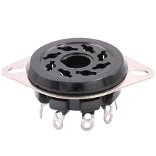 10PCS 8Pin Octal Vacuum Tube Socket For 6SN7 EL34 274B 6L6 KT88 Chassis Mount