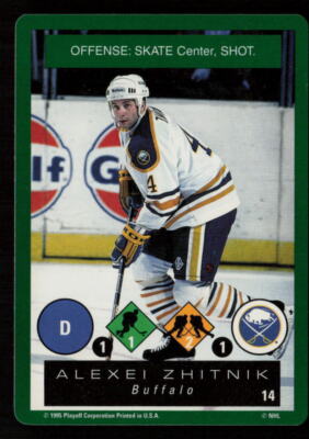 Alexei Zhitnik 1995-96 Playoff One on One Challenge #14 Buffalo Sabres