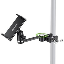 8.5in Long Arm Ipad Holder For Mic Stand 360 Adjustable Aluminum Mic Stand Table