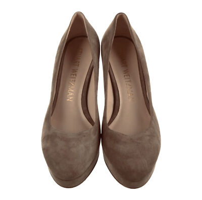 Stuart Weitzman Larsa Suede Platform Pumps in Taupe size 9 | eBay