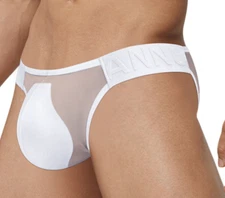 Adannu Men's Briefs Low Waist Sexy Transparent Underwear Comfy Short( No Padded)