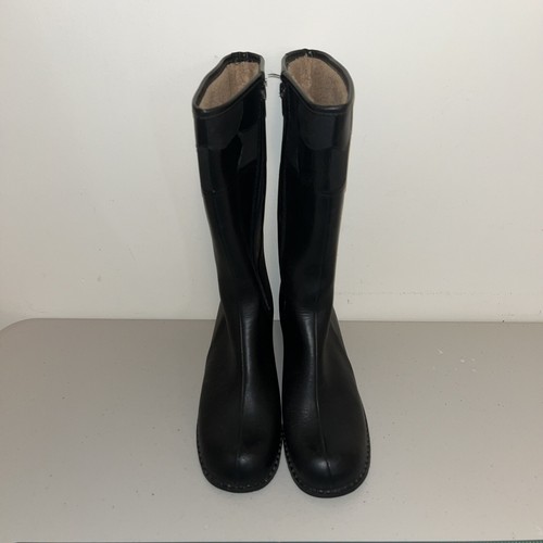 Vintage Vintage schwarz Gummi Regenstiefel groß Sherpa gefüttert Damen Made in USA Gr. 9 - Bild 6 von 15
