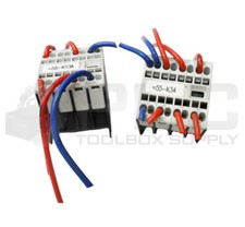 LOT OF 2 SIEMENS 3RH1911-2GA04 AUXILIARY CONTACT BLOCK 10A 240V