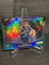 2021 Prizm WNBA Crystal Dangerfield Far Out Green Prizm Rookie card