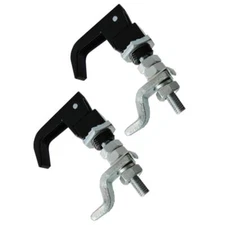 2PCS Black Powder Coated Lift and Turn Compression Latch Adjustable Grip¡­