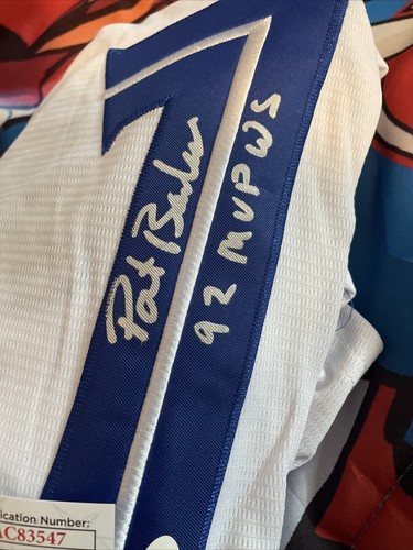 TORONTO BLUEJAYS PAT BORDERS SIGNED AUTOGRAPHED JERSEY JSA COA WS MVP XL - Picture 4 of 7