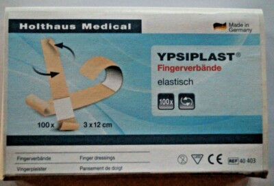 100 x Fingerpflaster Fingerverband Pflaster elastisch YPSIPLAST   3 x 12 cm 