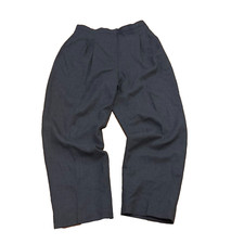 Vintage Amanda Smith Dress Pants Womens Sz 16 Wool Straight Pleated Front Gray