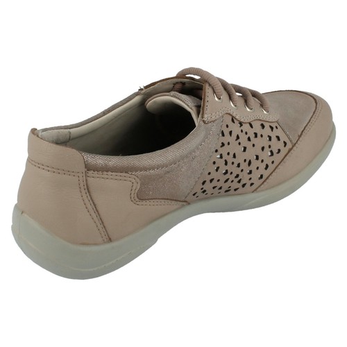 Ladies HARP 2E/3E Fit Grey Combi Leather Lace Up Shoes By Padders NOW £29.99 - Picture 3 of 10