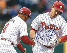 Signed  8x10 TOMMY JOSEPH Philadelphia Phillies Autographed photo - COA 