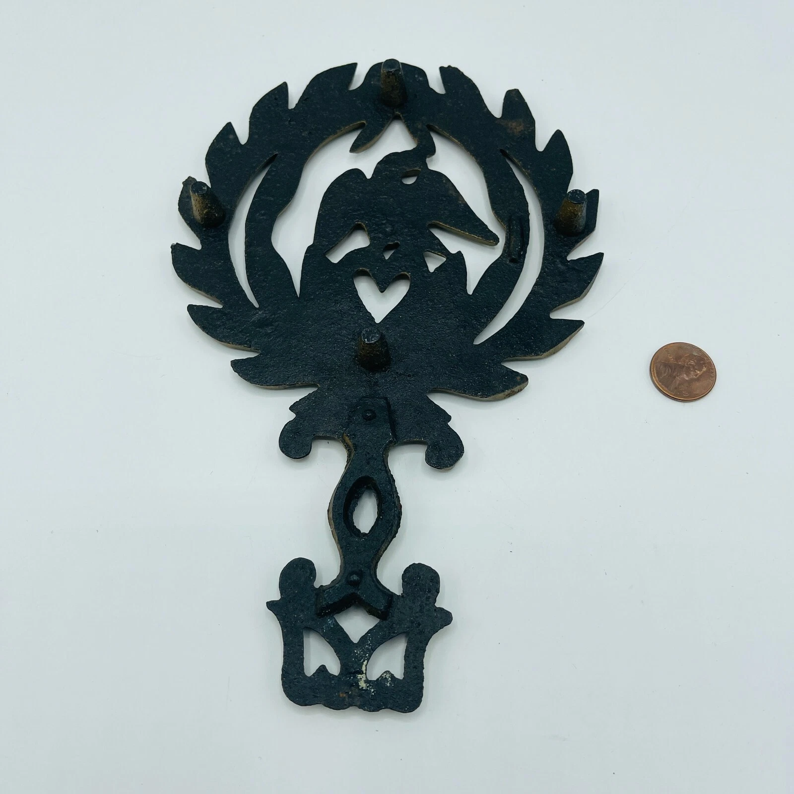 Vintage Griswold Cast Iron Trivet Birchwood Eagle Americana  image 4