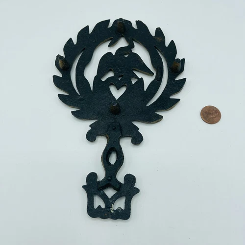 Vintage Griswold Cast Iron Trivet Birchwood Eagle Americana  image 4
