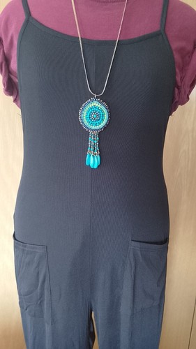 Ladies Sz L (12-ish) Strappy Black Tie Back Drapey Jumpsuit Wide Leg, Never Worn - Picture 3 of 19