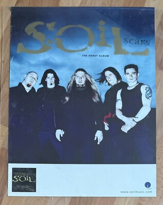 SOIL Rare 2001 DOUBLE SIDED PROMO POSTER for Scars CD 18x24 NEVER DISPLAYED USA