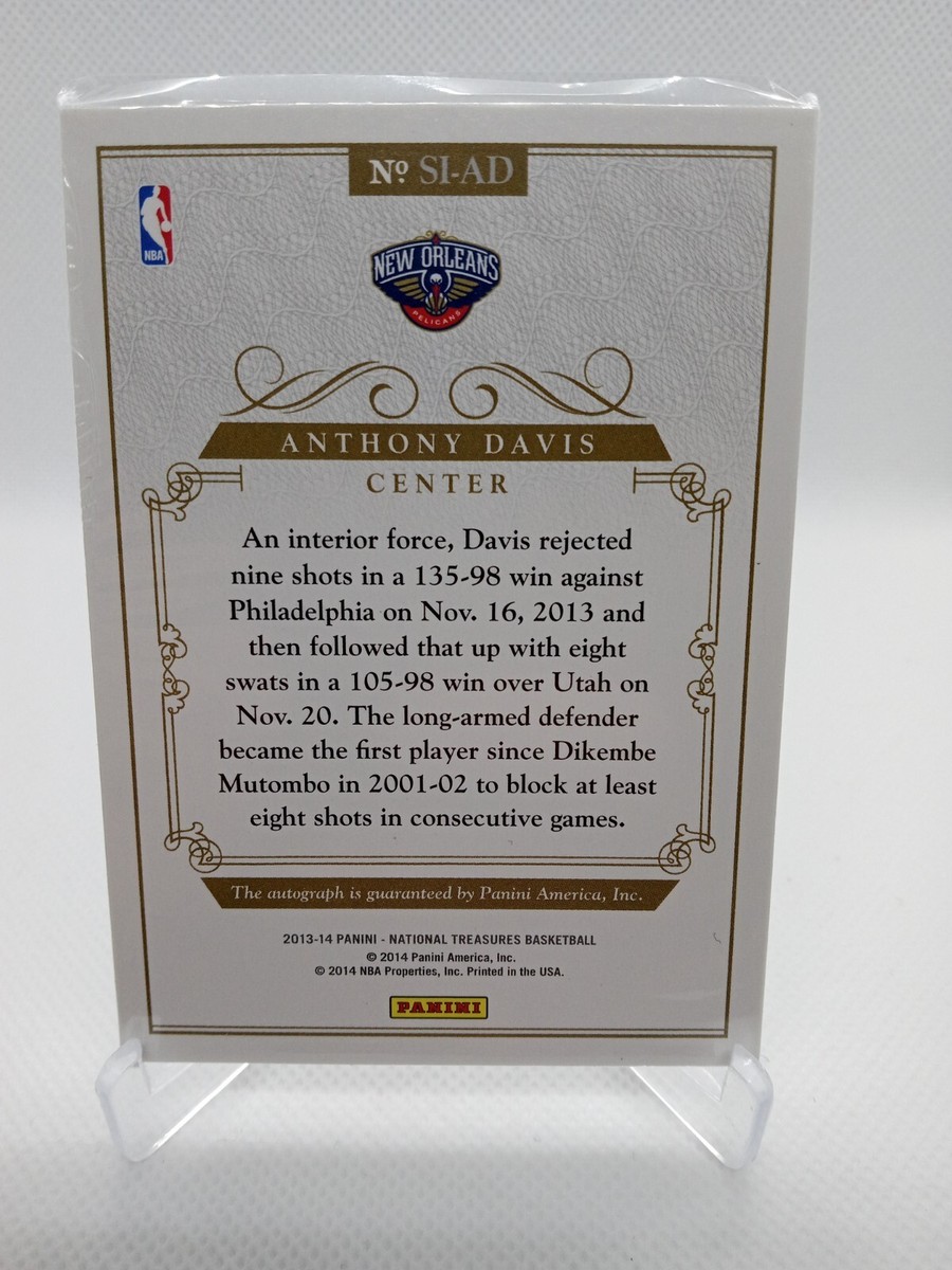 2013-14 National Treasures Signatures- Anthony Davis/ 49 Lakers