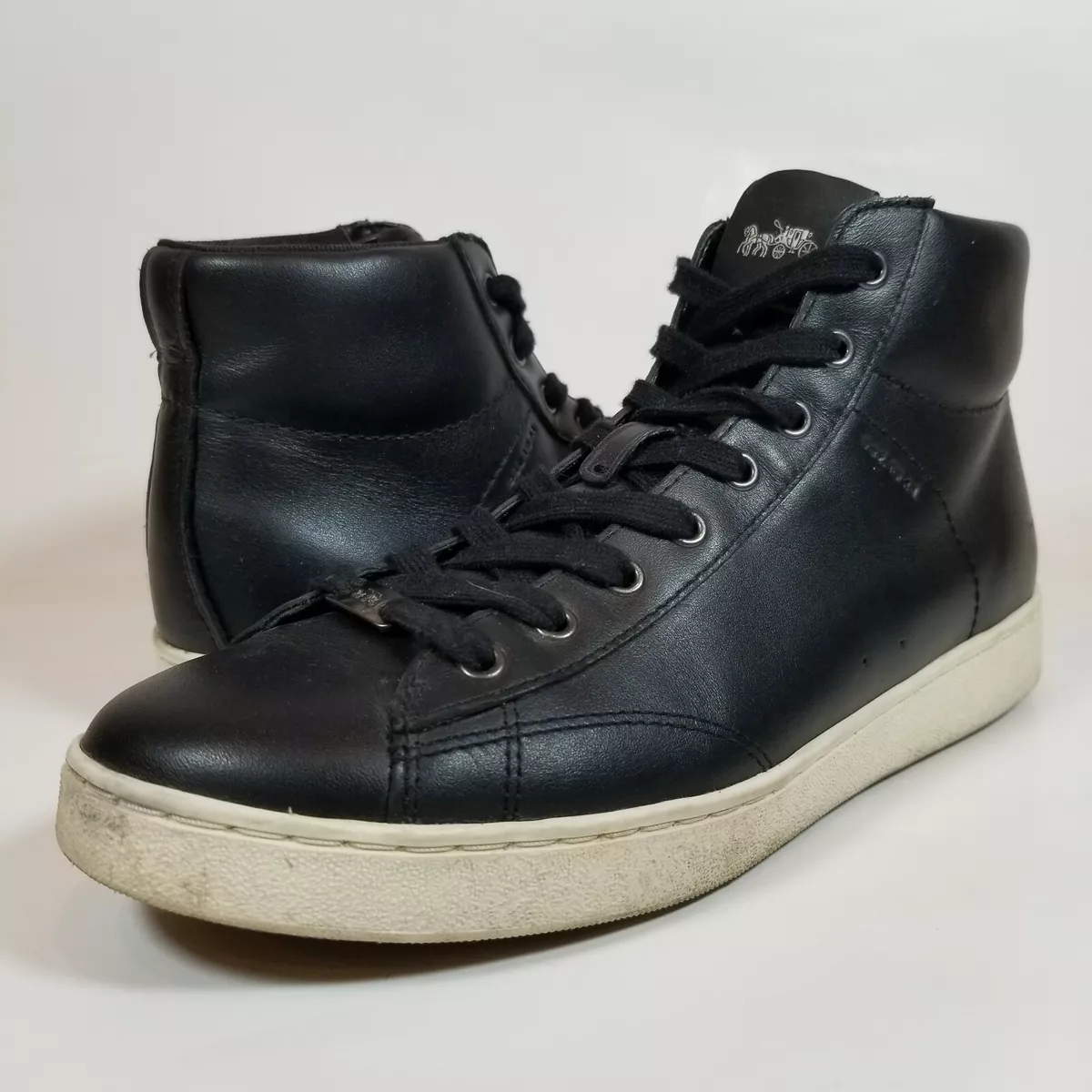 Coach black cheap high top sneakers