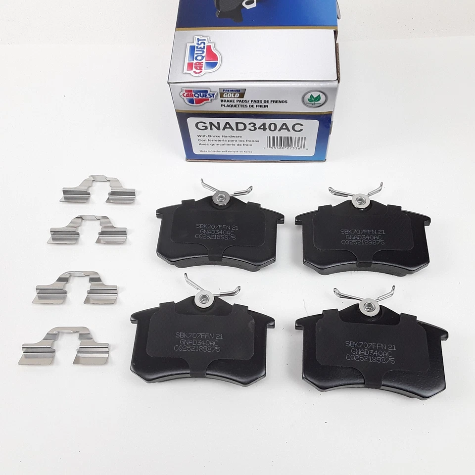 Conjunto de pastilhas de freio a disco traseiras para Audi, Volkswagen Jetta Golf Passat Beetle 1998-2018 - Imagem 3 de 4