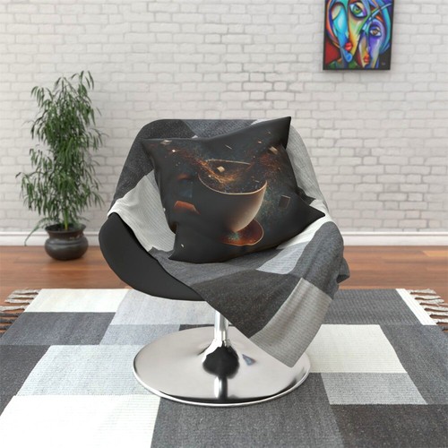 Interstellar Coffee Cushion, Double-Sided, Space Elixir Cosmic Caffeine Drink - Picture 3 of 7