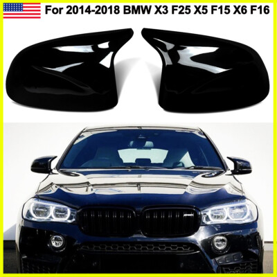 Smoked For BMW X3 F25 X4 F26 X5 F15 X6 F16 2014-18 Car Side Wing