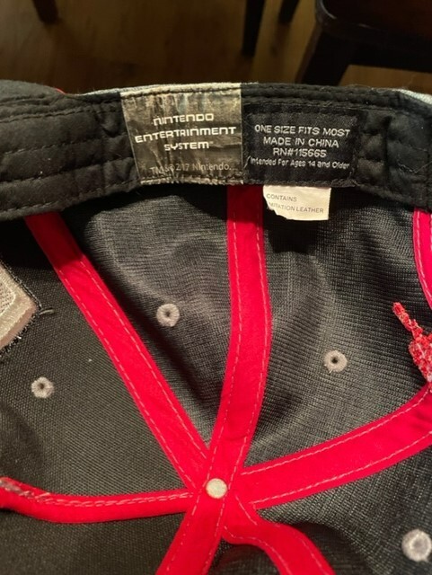 Nintendo Adjustable Snapback Hat Red/Gray/Black C… - image 5