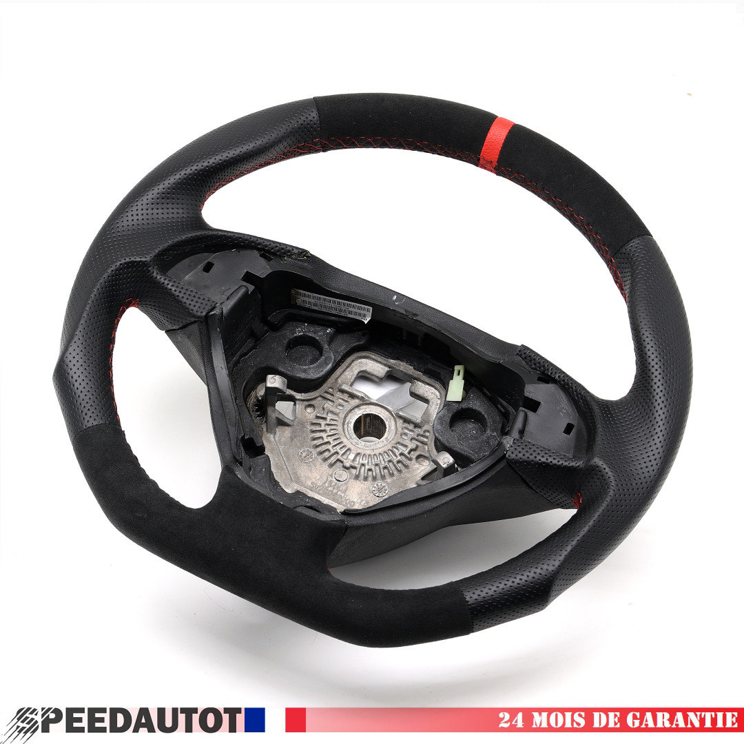 Volant aplati Neuf alcantara  pour Fiat Grande Punto 