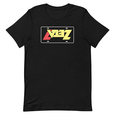 Zeta 7 Radio Station Upside Down License Plate Graphic Tee Unisex