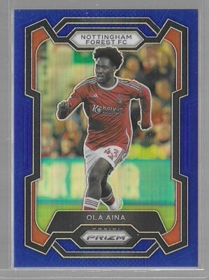 Ola Aina 2023-24 Panini Prizm Premier League Blue Prizm #/299