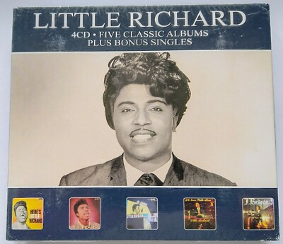 LITTLE RICHARD - Five Classic Albums + Bonus Singles on 4 CD Deluxe Digi NEU OVP