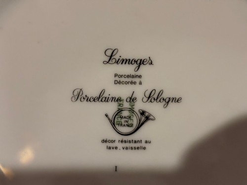 Set of 6 Porcelaine de Sologne Limoges Alhambra Blue 7" Salad Bowls - Picture 4 of 4