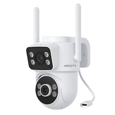 ARCCTV 4MP Dual Lens Security Camera Pan/Tilt Outdoor Wireless WiFi Audio Camera