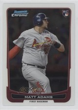 2012 Bowman Draft Chrome Matt Adams #23 0wp8