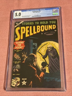 Spellbound #16, CGC 5.0, Russ Heath Cover, Bill Everett Art, Atlas Comics, 1953!
