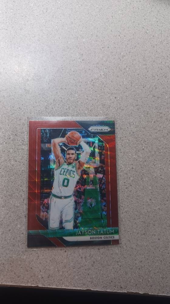 2018-19 Panini Prizm - Jayson Tatum #118 Ruby Wave Prizm 2nd Year