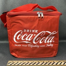 Red Insulated Coca Cola Soft Cooler Bag w/ Shoulder Strap New Without Tags