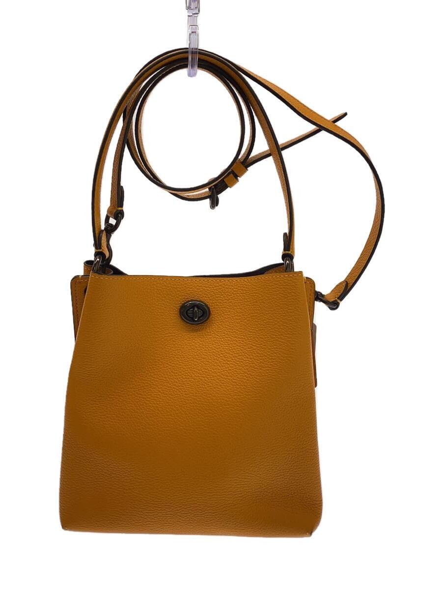 COACH Leather Shoulder Bag with Ornamental Detailing