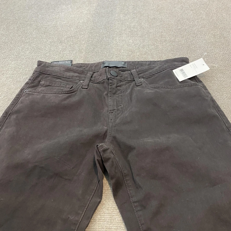 J Brand Kane Straight Fit Pants Mens 31 Brown Chocolate Twill Stretch Jeans - Image 2 of 4
